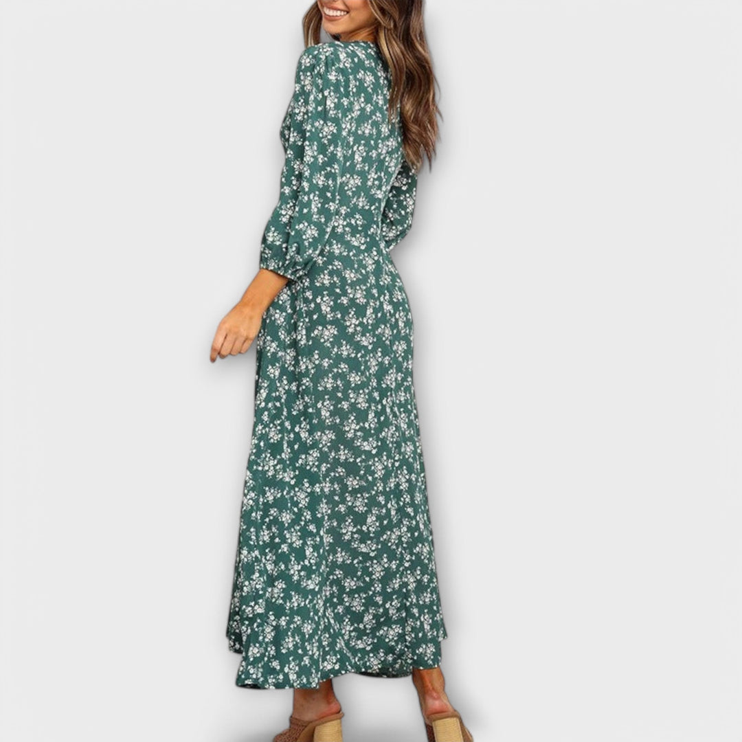 Floral Pattern Maxi Dress for Women