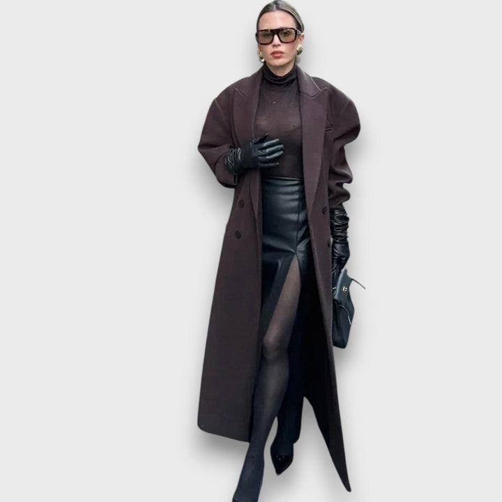 Oslaine | Maximalist Wool Coat With Masculine Silhouette