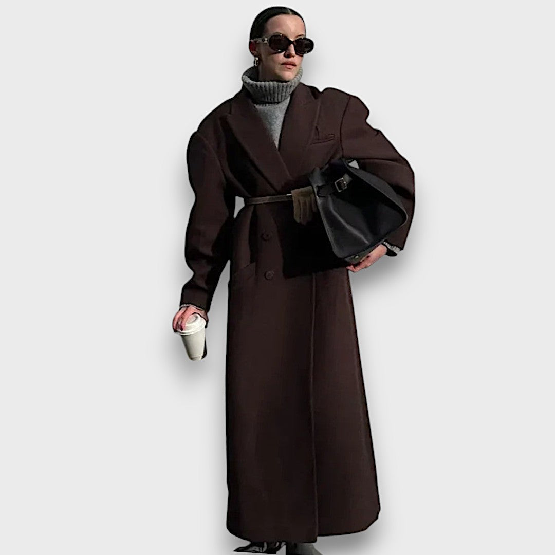 Oslaine | Maximalist Wool Coat With Masculine Silhouette