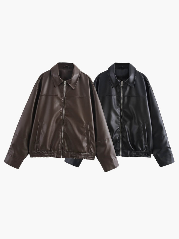 Lilli | Synthetic Leather Jacket
