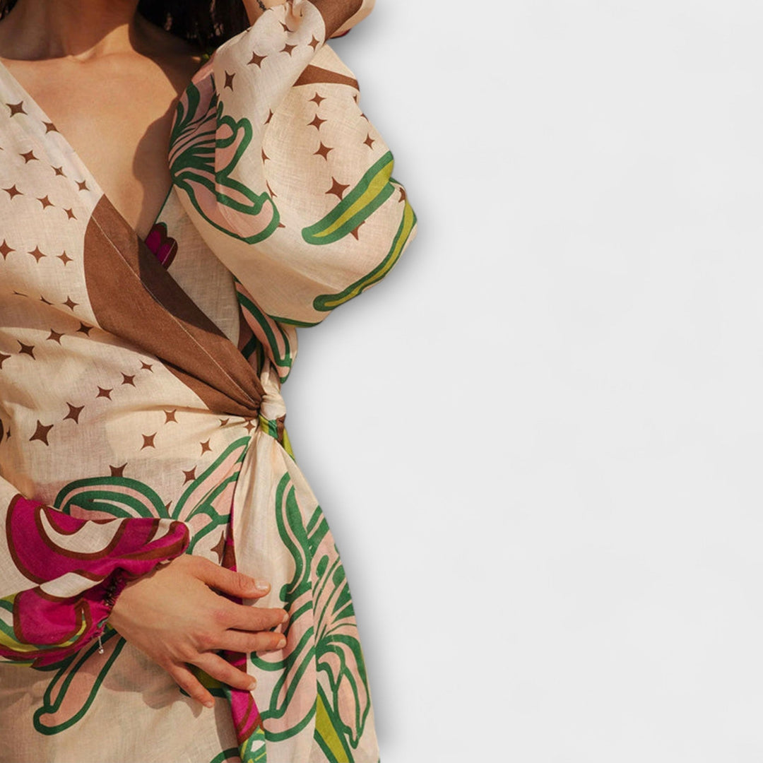 Tracey - Tie Tunic Maxi Dress