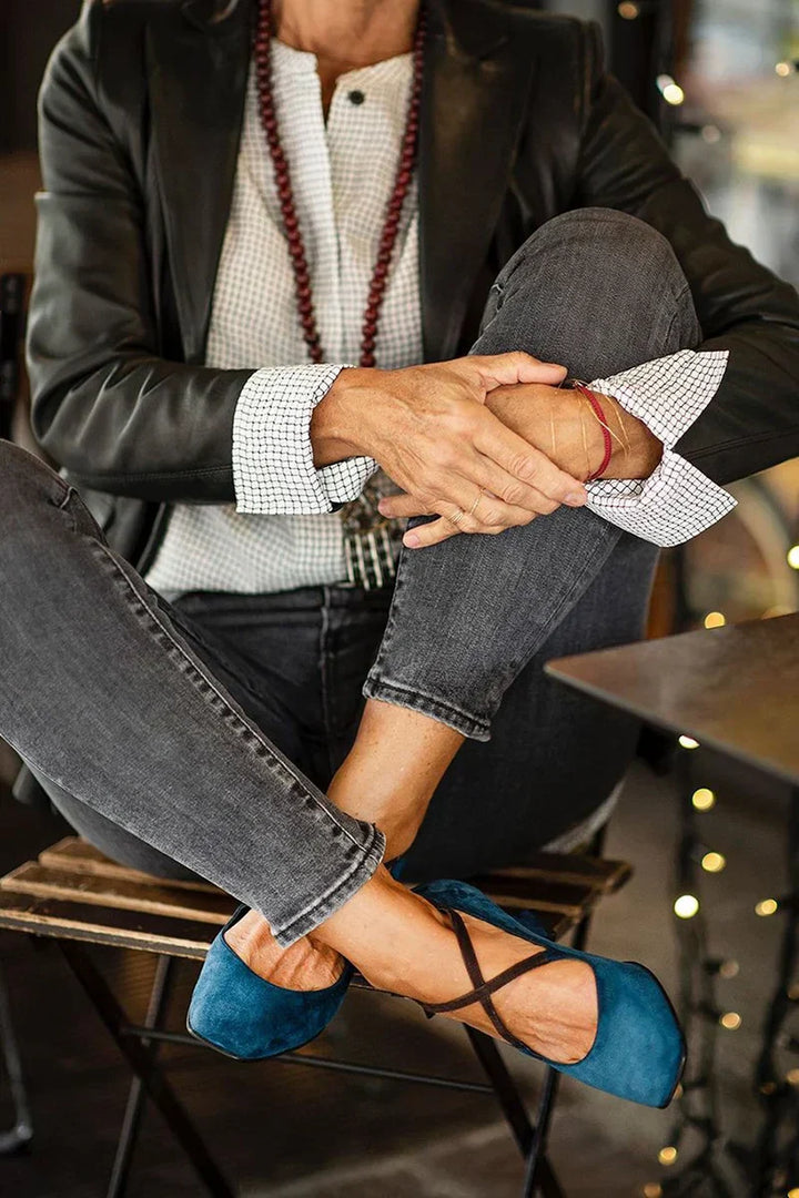 Amber | Elegant Strap Mid-Heels