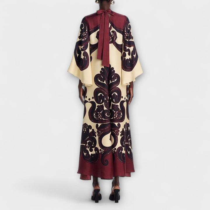 Lucy - Breathtaking Grenadilla Print Maxi Dress for Effortless Elegance