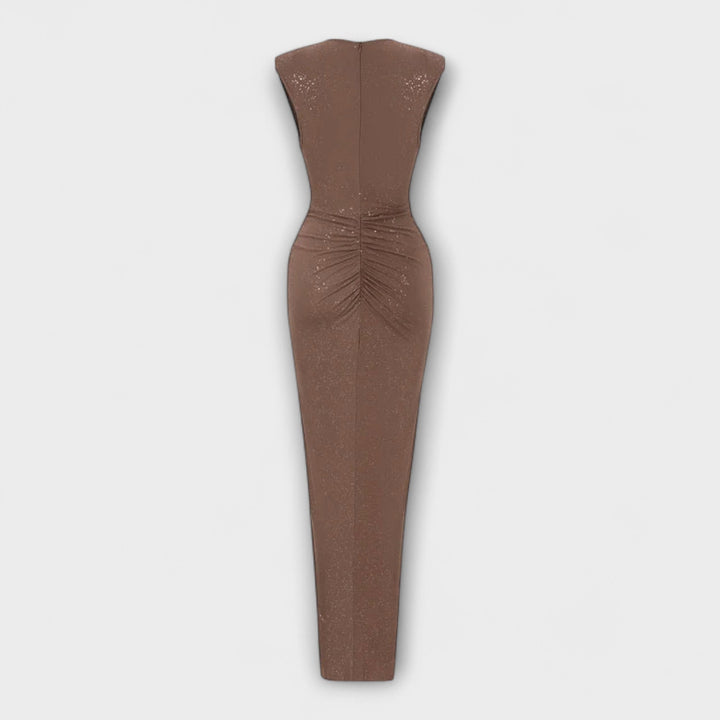 Thea - Maxi Dress with Deep V-Neck