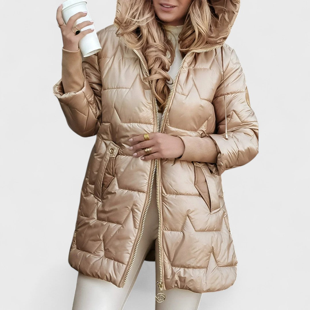 Nolwen | Elegant Winter Coat with Hood