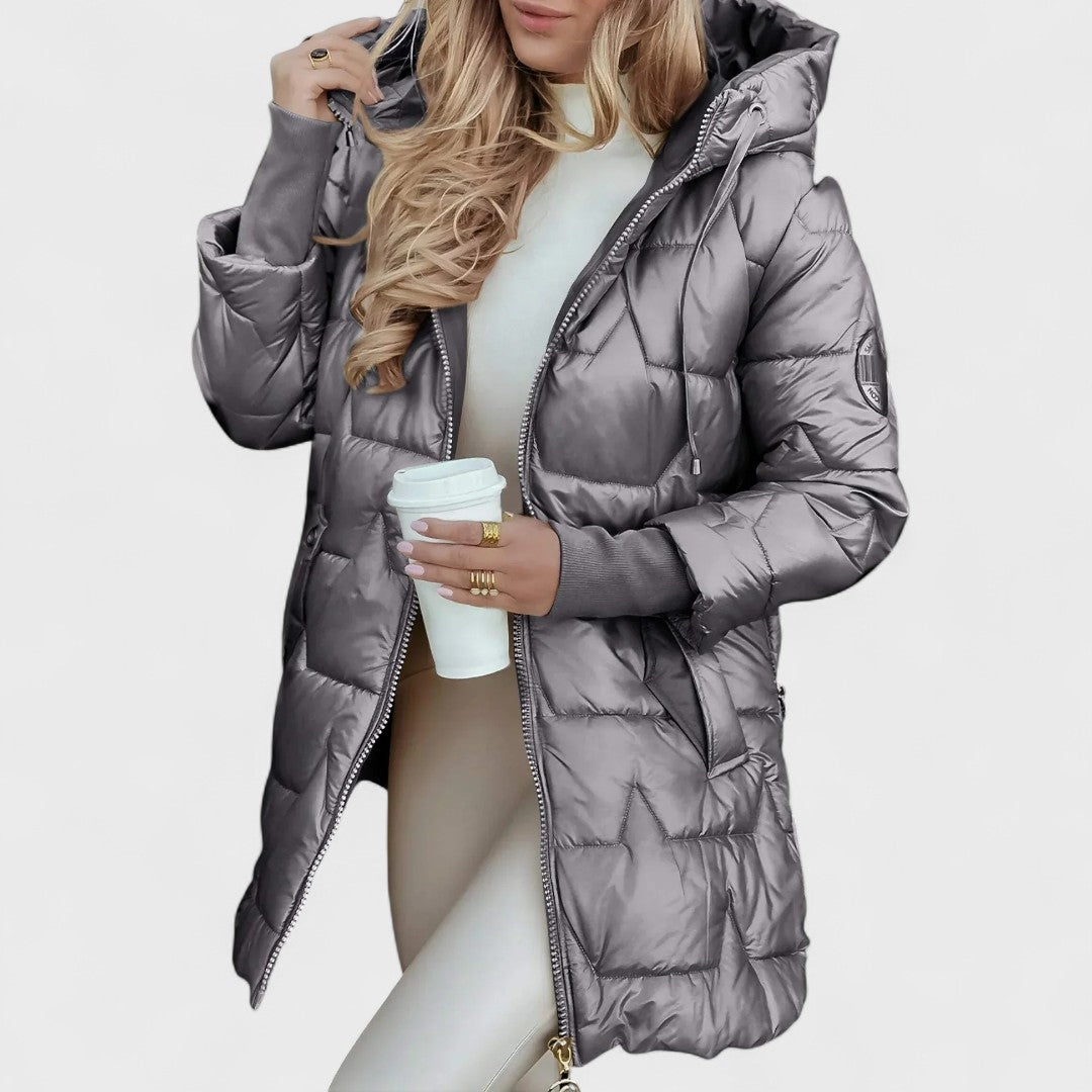 Nolwen | Elegant Winter Coat with Hood
