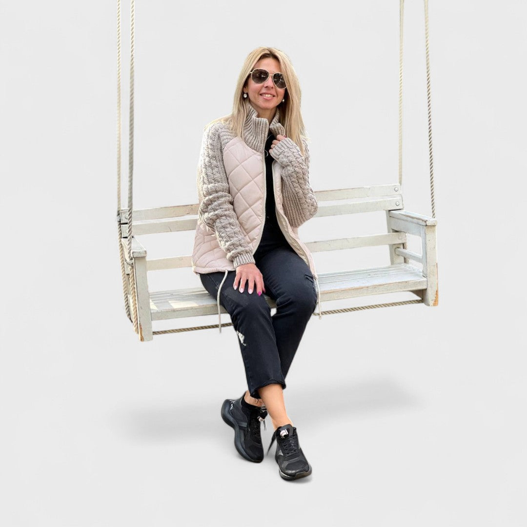 Nora | Women’s Patchwork Knit Jacket